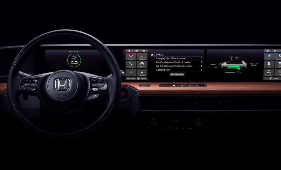Honda продемонстрировала дизайн салона новенького электромобиля
