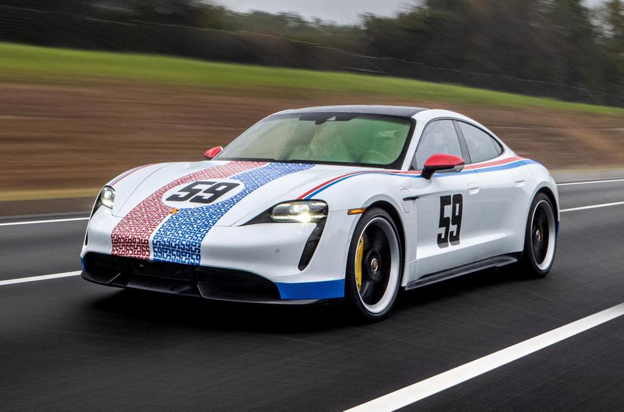 Электрическому Porsche Taycan предоставили культовые гоночные ливреи
