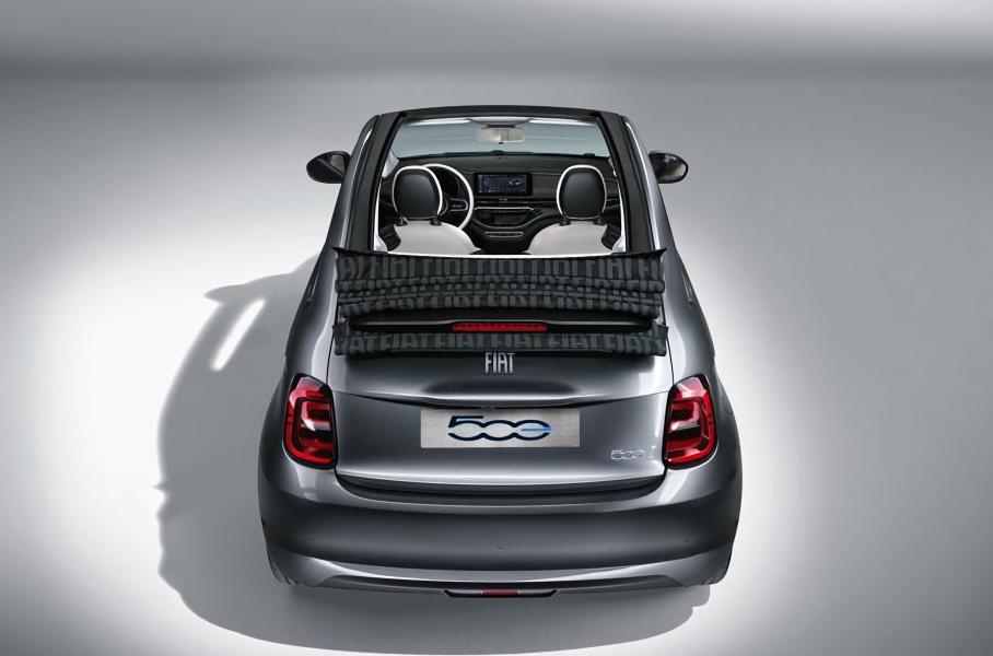 Внешний облик нового электрического Fiat 500 рассекречен