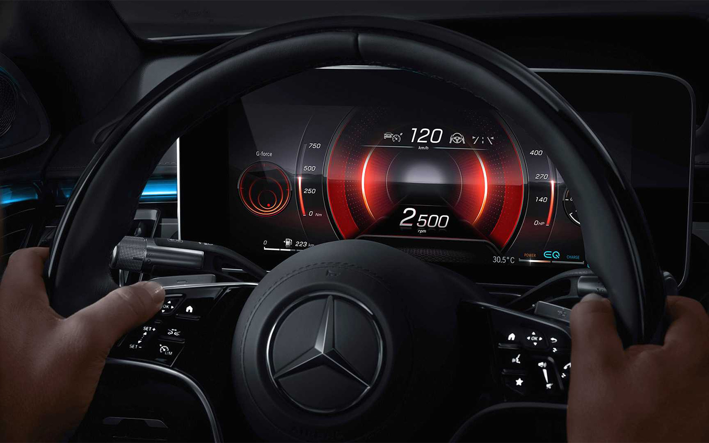Нового Mercedes-Benz S-Class оснастят сразу 5 экранами