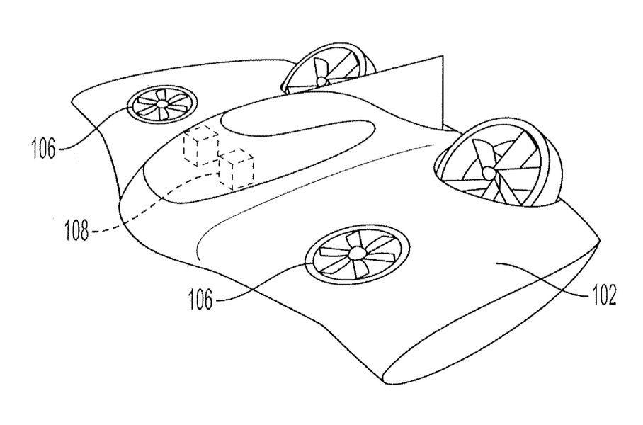 Новый патент Porsche: летающая электрическая машина с вертикальным взлётом