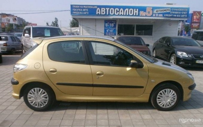 Peugeot 206 2003 №12444 купить в Днепропетровск - 2