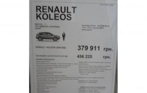 Renault Koleos 2014 №3289 купить в Запорожье